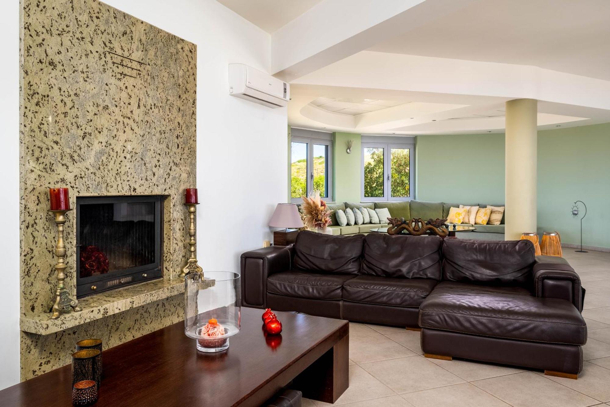 Villa Zafira - Seaview Manor With Heated Pool Kallithea  Bagian luar foto