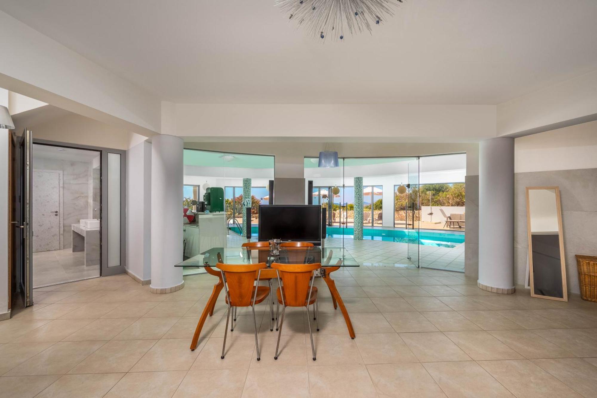 Villa Zafira - Seaview Manor With Heated Pool Kallithea  Bagian luar foto