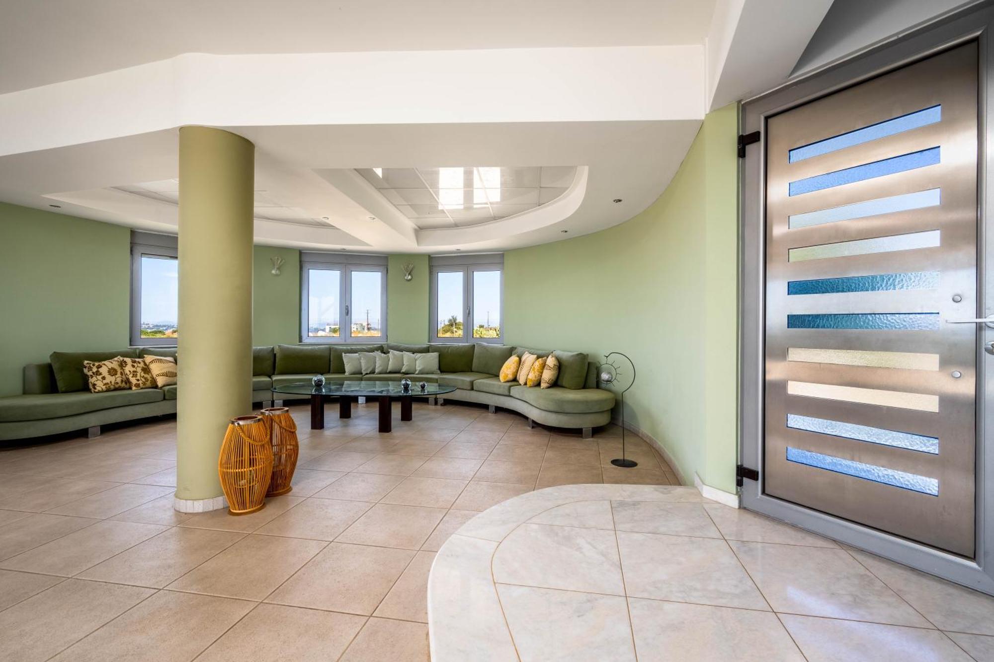 Villa Zafira - Seaview Manor With Heated Pool Kallithea  Bagian luar foto
