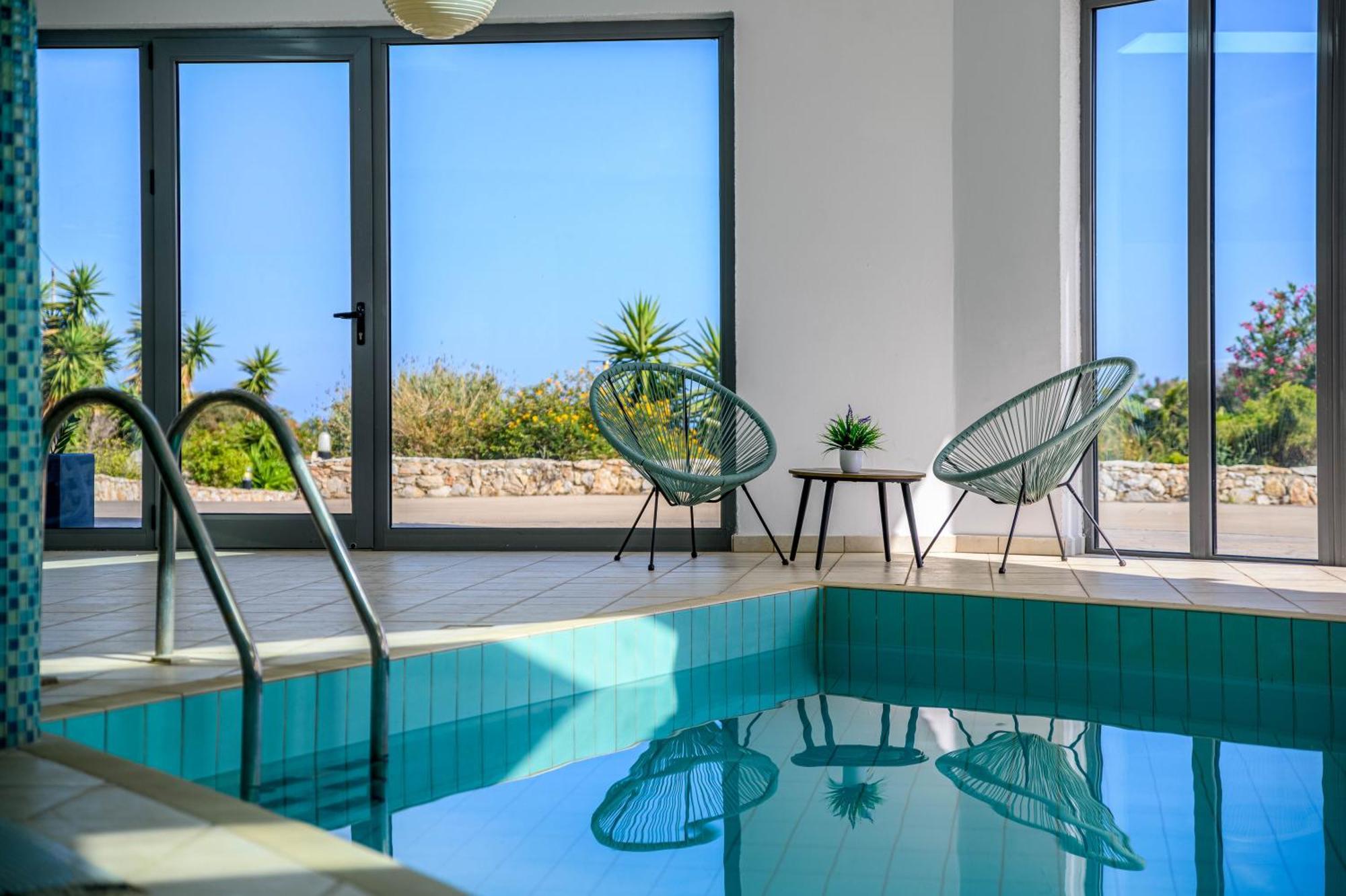 Villa Zafira - Seaview Manor With Heated Pool Kallithea  Bagian luar foto
