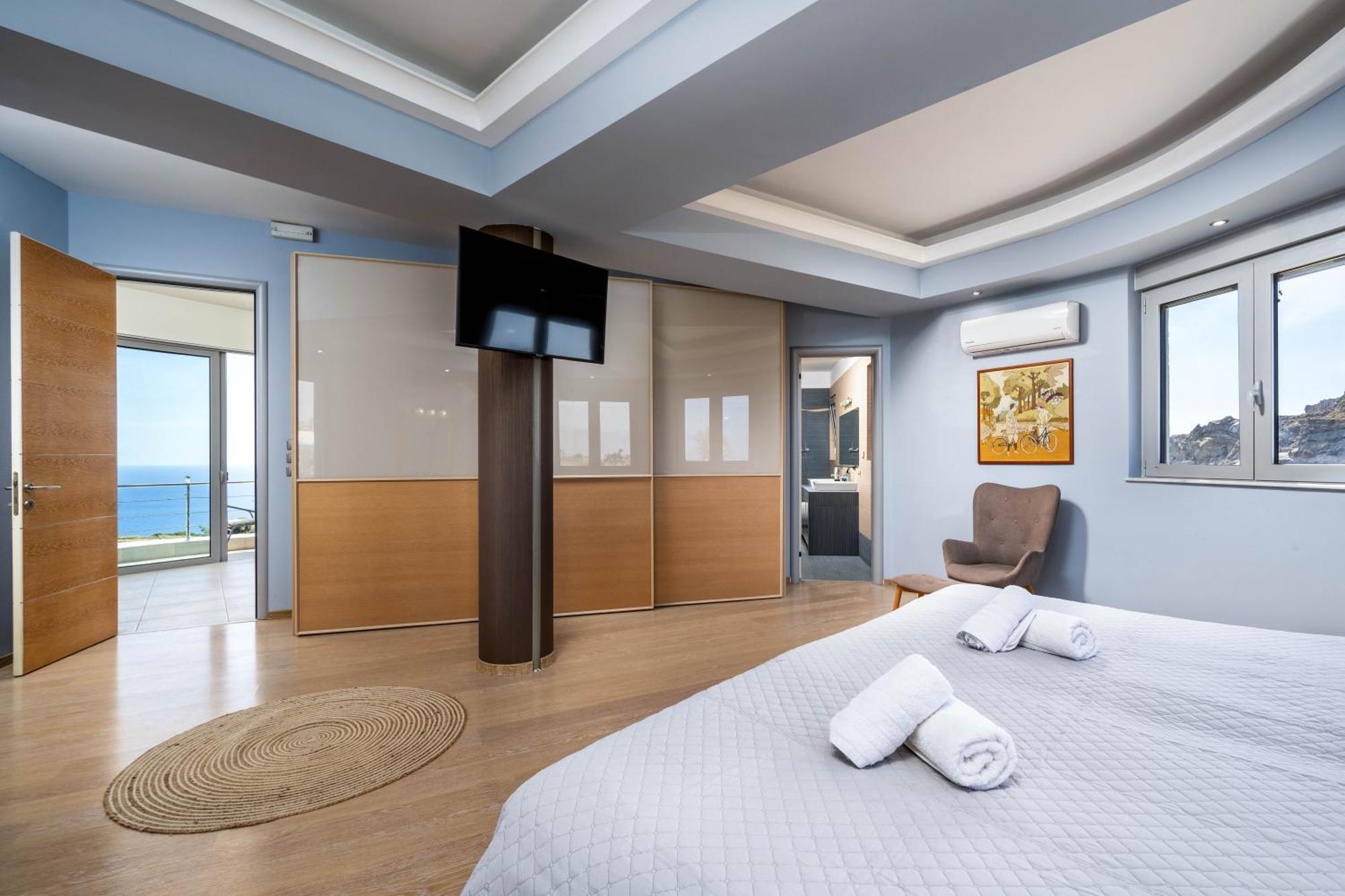 Villa Zafira - Seaview Manor With Heated Pool Kallithea  Bagian luar foto