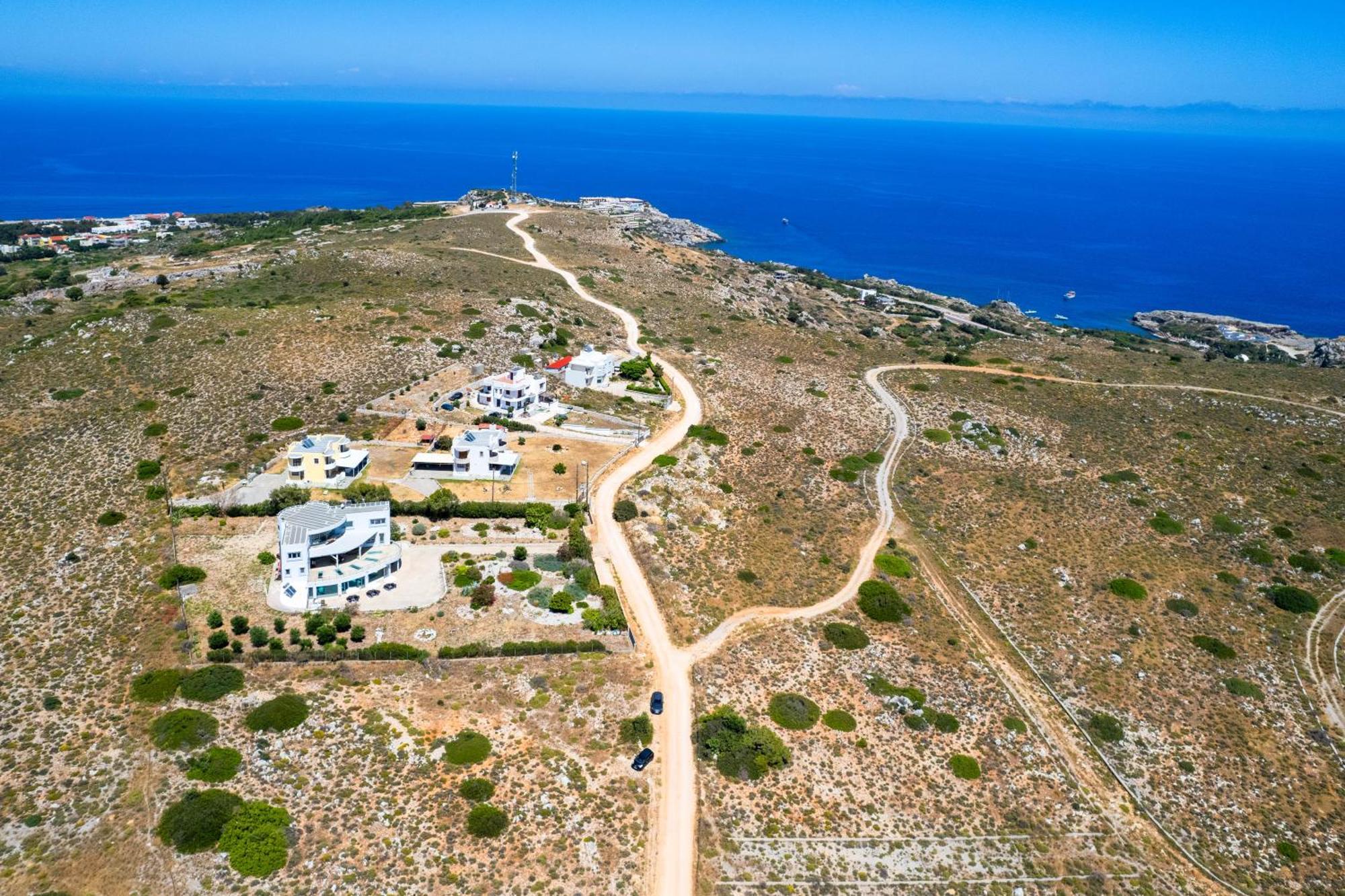 Villa Zafira - Seaview Manor With Heated Pool Kallithea  Bagian luar foto